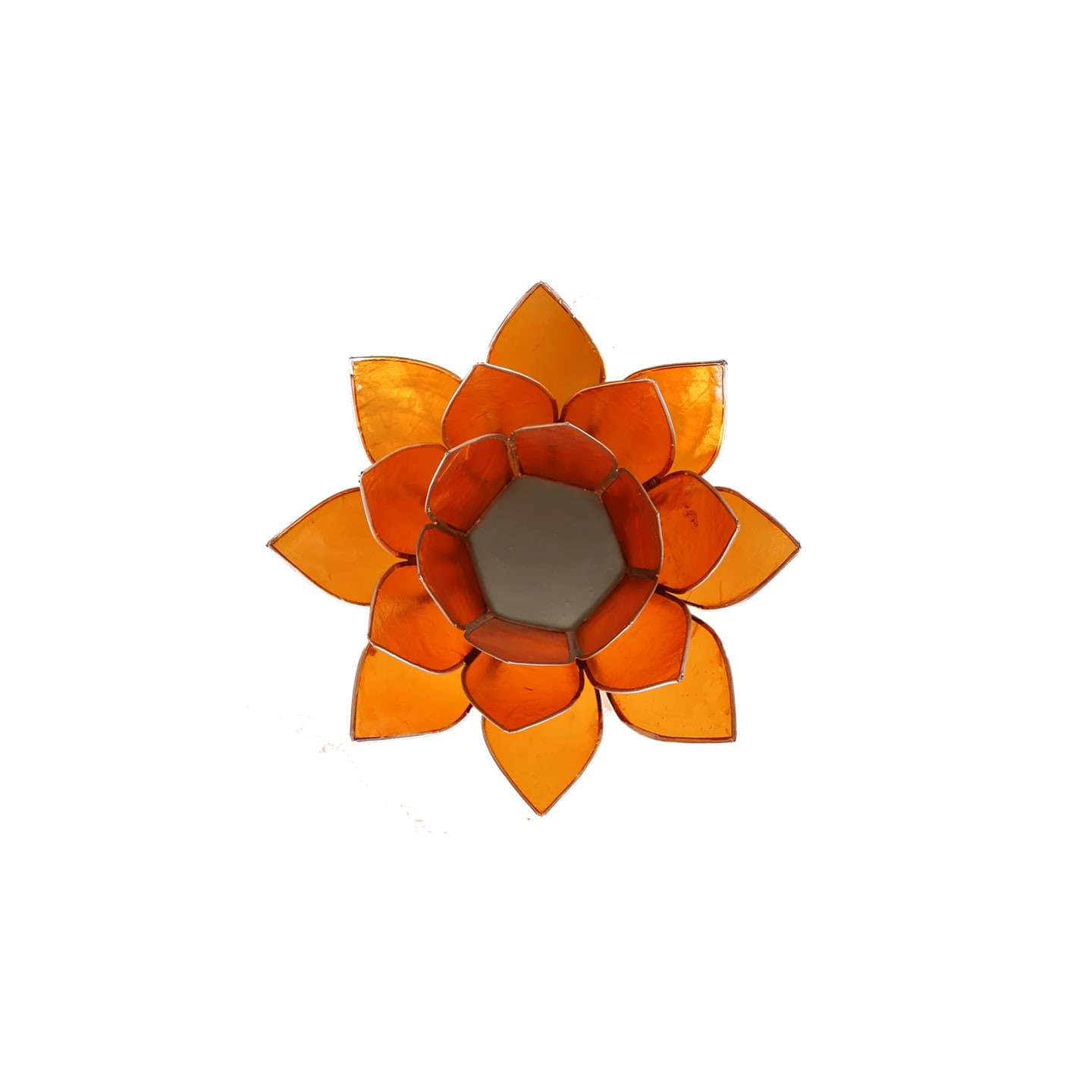 Eclairage Lotus 2° Chakra orange/argent | Pieralune