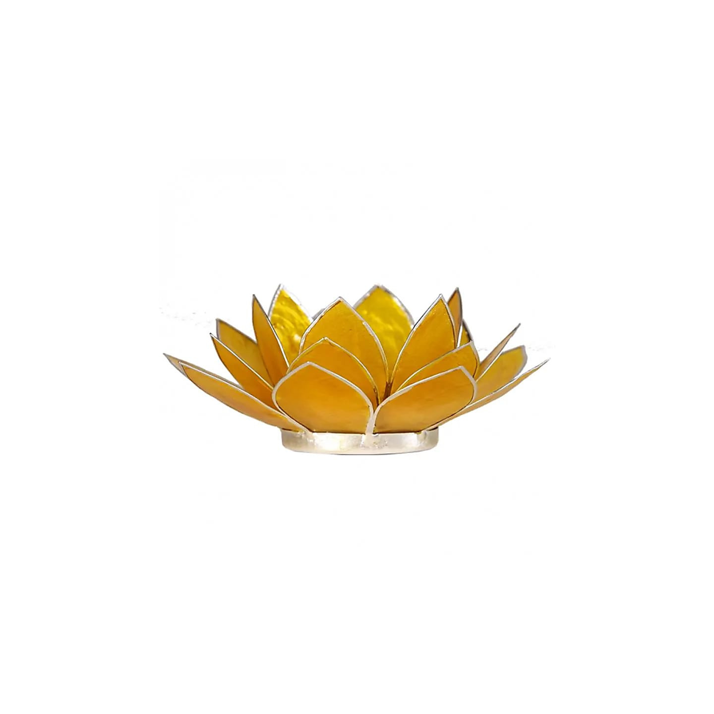 Eclairage Lotus 3° chakra jaune & argent | Pieralune