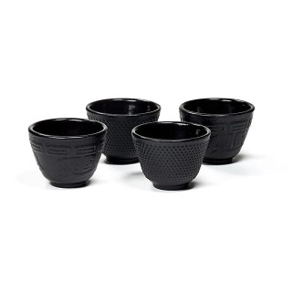 Set de 4 tasses à thé émaillées de style japonais | Pieralune