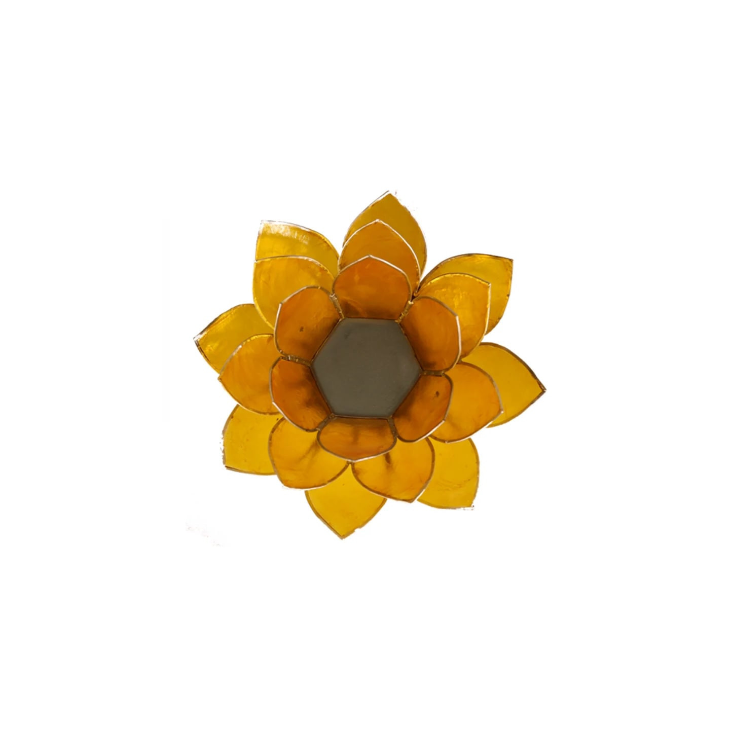 Eclairage Lotus 3° chakra jaune & argent | Pieralune