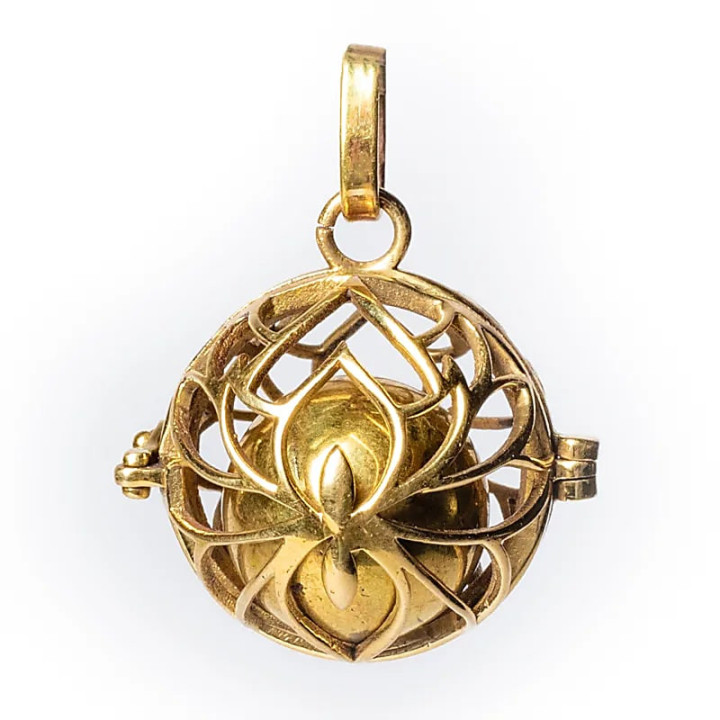 Pendentif grossesse Lotus boule harmonie couleur or | Pieralune