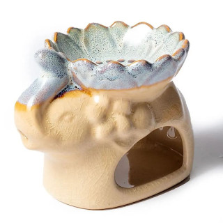 Brûleur cire à fondre et à huile éléphant naturel | Pieralune