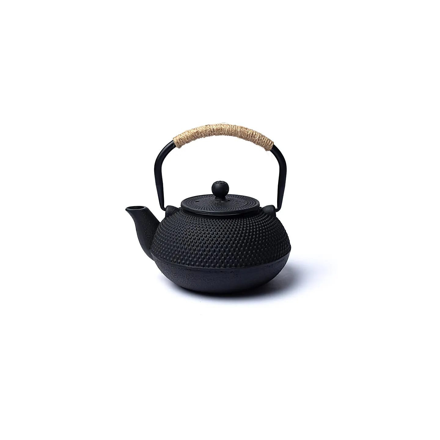 Théière en fonte Tetsubin 0,6 litre noire (sans revêtem... | Pieralune