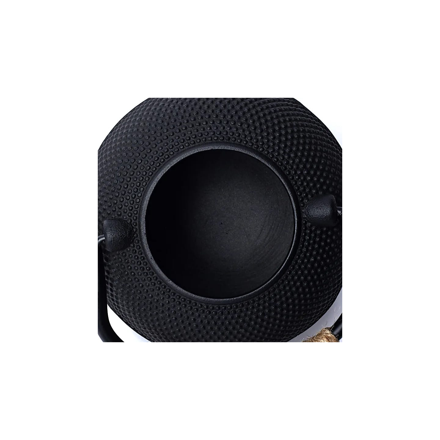 Théière en fonte Tetsubin 0,6 litre noire (sans revêtem... | Pieralune