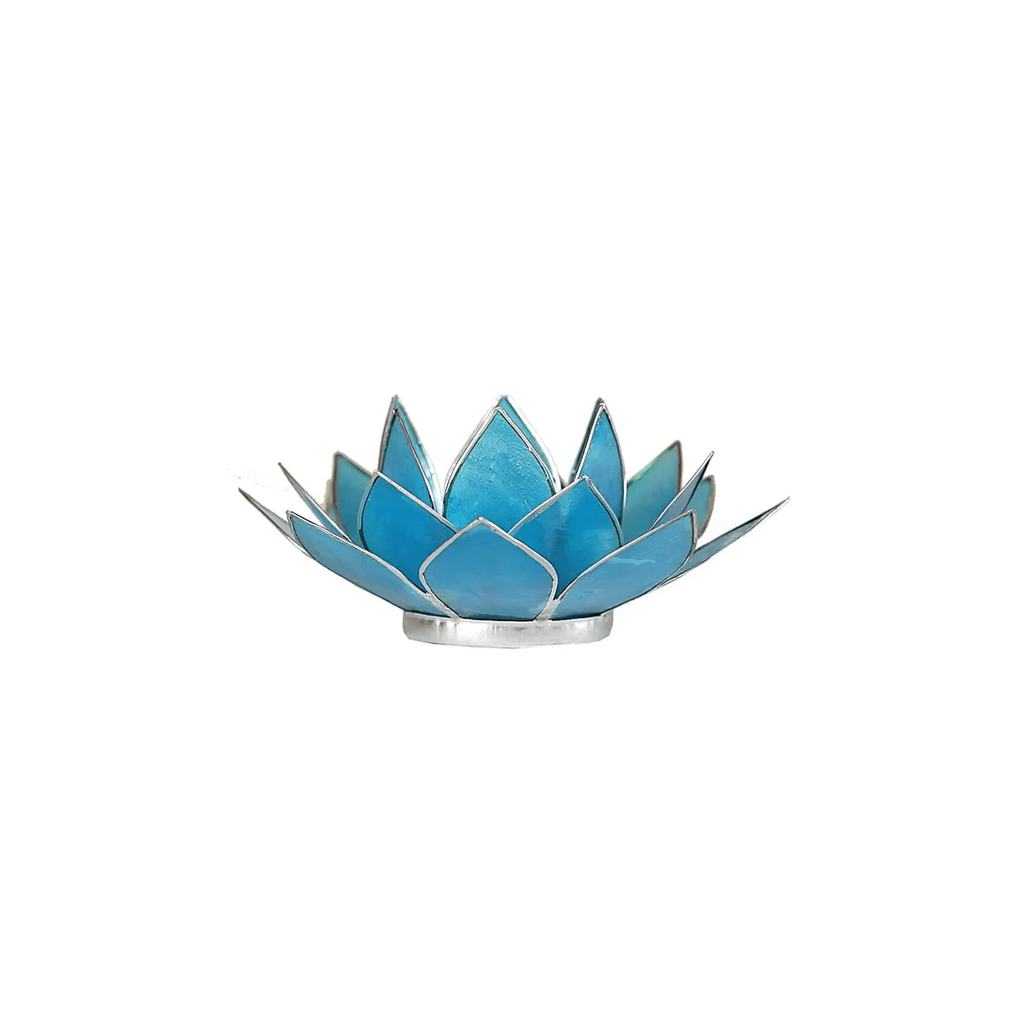 Eclairage Lotus 5° chakra bleu & argent | Pieralune