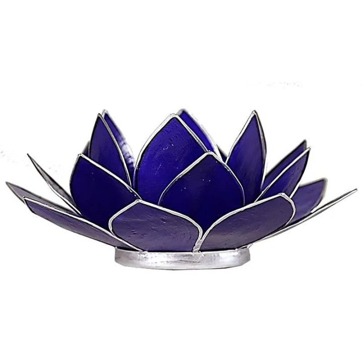 Eclairage Lotus 6° chakra indigo argent | Pieralune