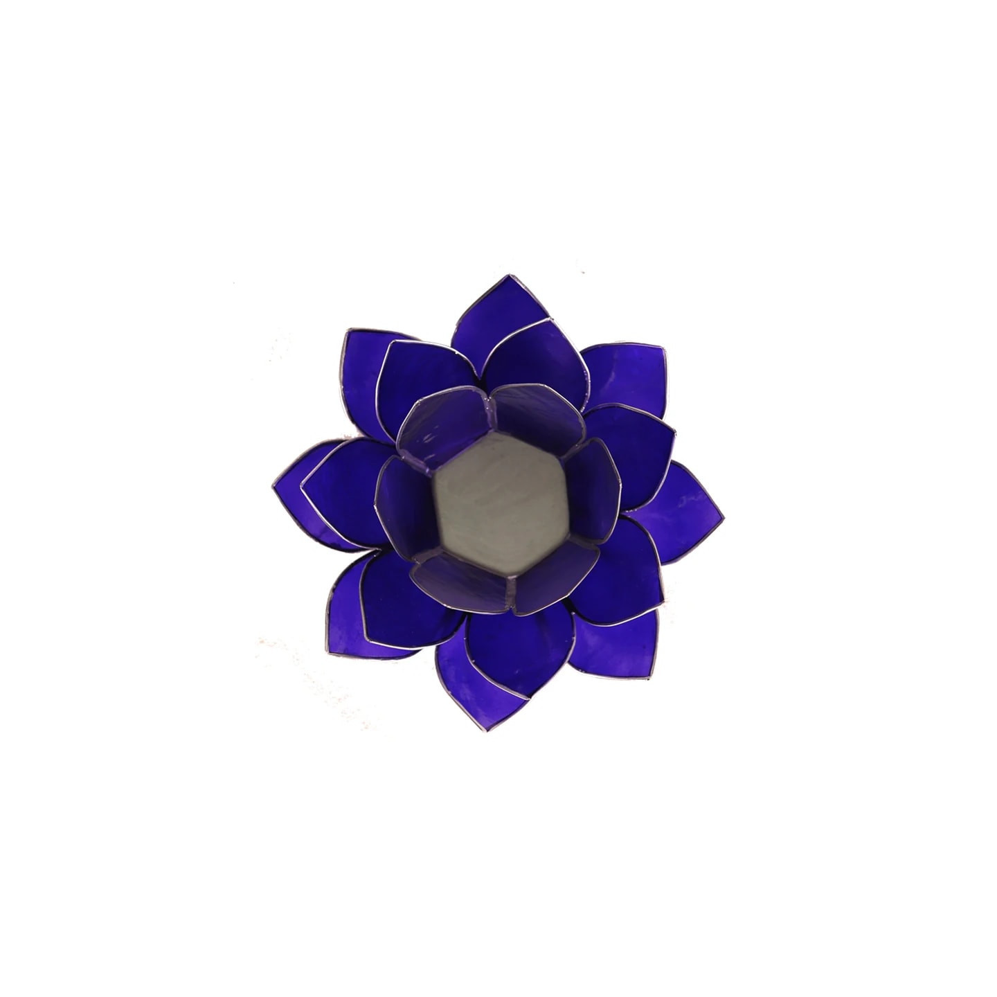 Eclairage Lotus 6° chakra indigo argent | Pieralune