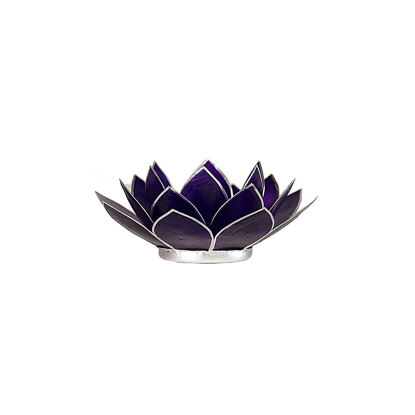 Eclairage Lotus 7° chakra violet &argent | Pieralune