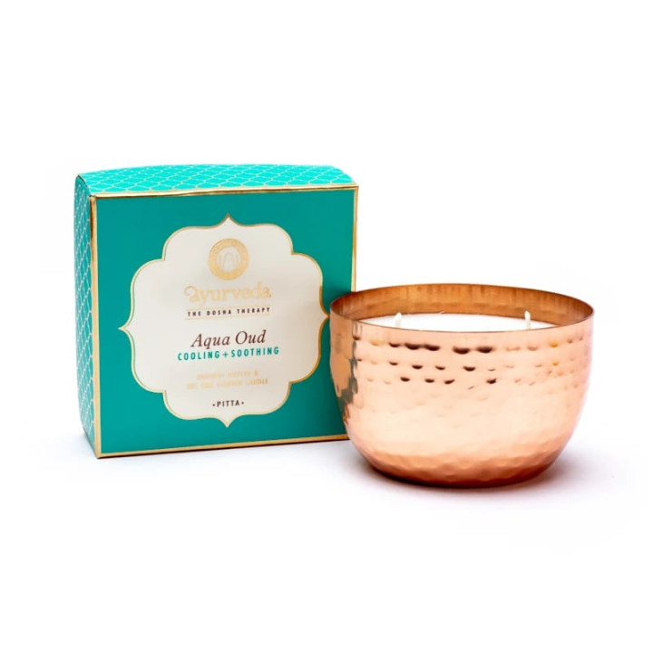 Pitta Aqua Oud Bougie parfumée 2 mèches en pot | Pieralune