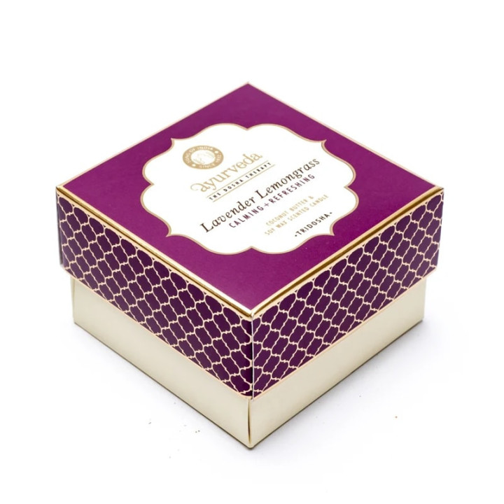 Tridosha Lavande Citronnelle Bougie parfumée 2 mèches e... | Pieralune