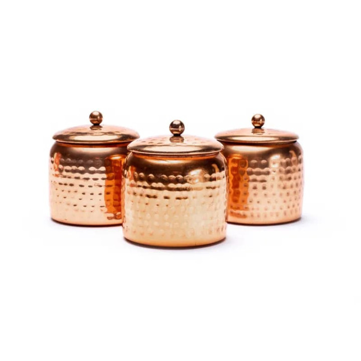 Veda Bougie en pot avec couvercle lot de 3 | Pieralune