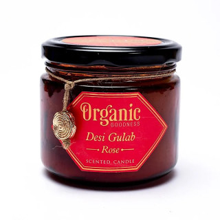 Organic Goodness Bougie en cire de Rose | Pieralune