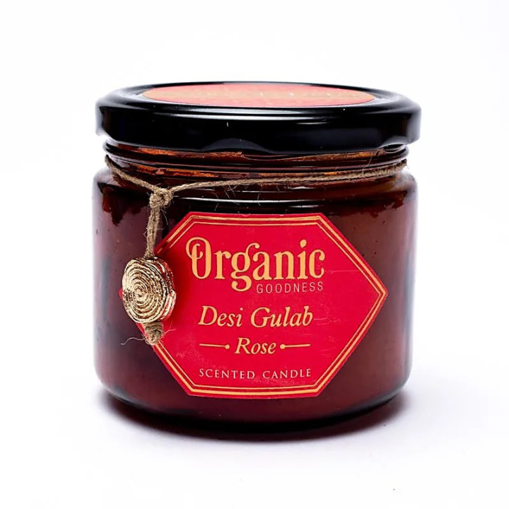 Organic Goodness Bougie en cire de Rose | Pieralune