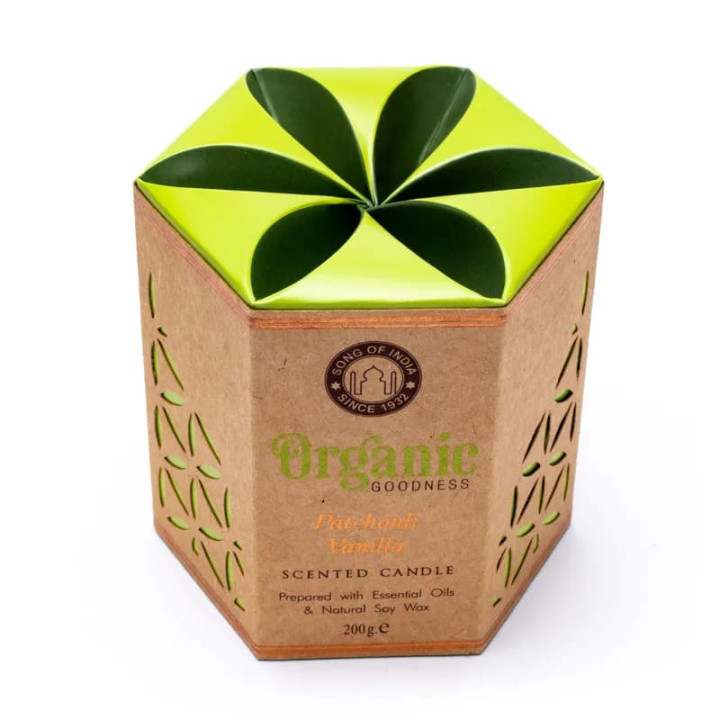 Organic Goodness Bougie en cire de Patchouli Vanille | Pieralune