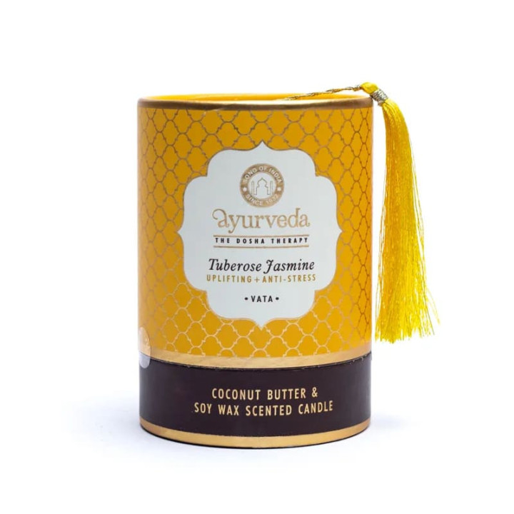 Vata Tuberose Jasmin Ayurveda Bougie parfumée | Pieralune