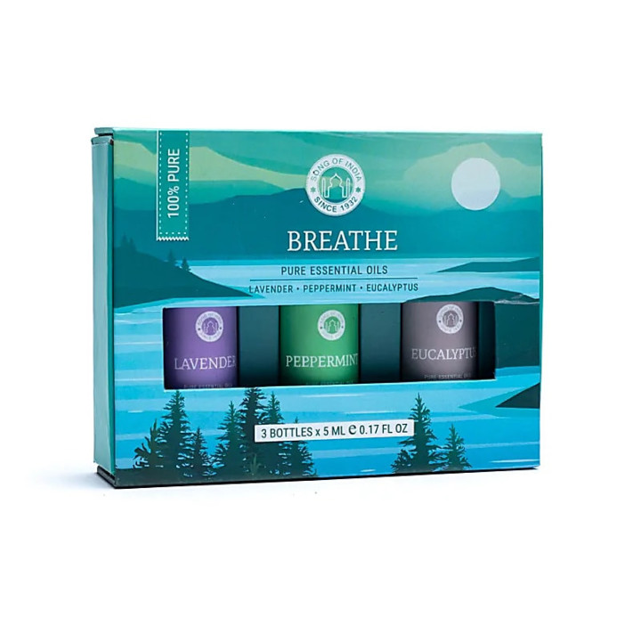Set d'Huiles Essentielles Aromathérapie Breathe | Pieralune