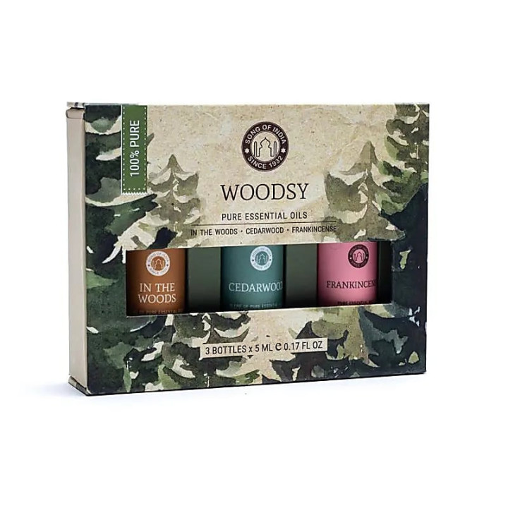 Set d'Huiles Essentielles Aromathérapie Woodsy | Pieralune