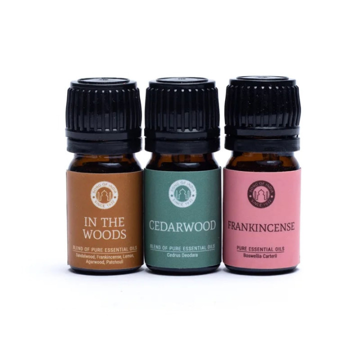 Set d'Huiles Essentielles Aromathérapie Woodsy | Pieralune