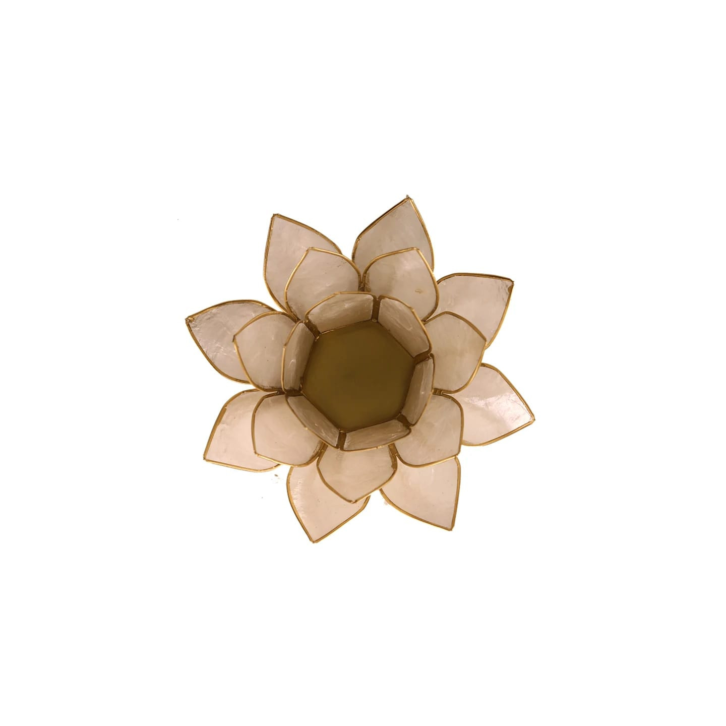 Eclairage d’ambiance Lotus perle bords or | Pieralune