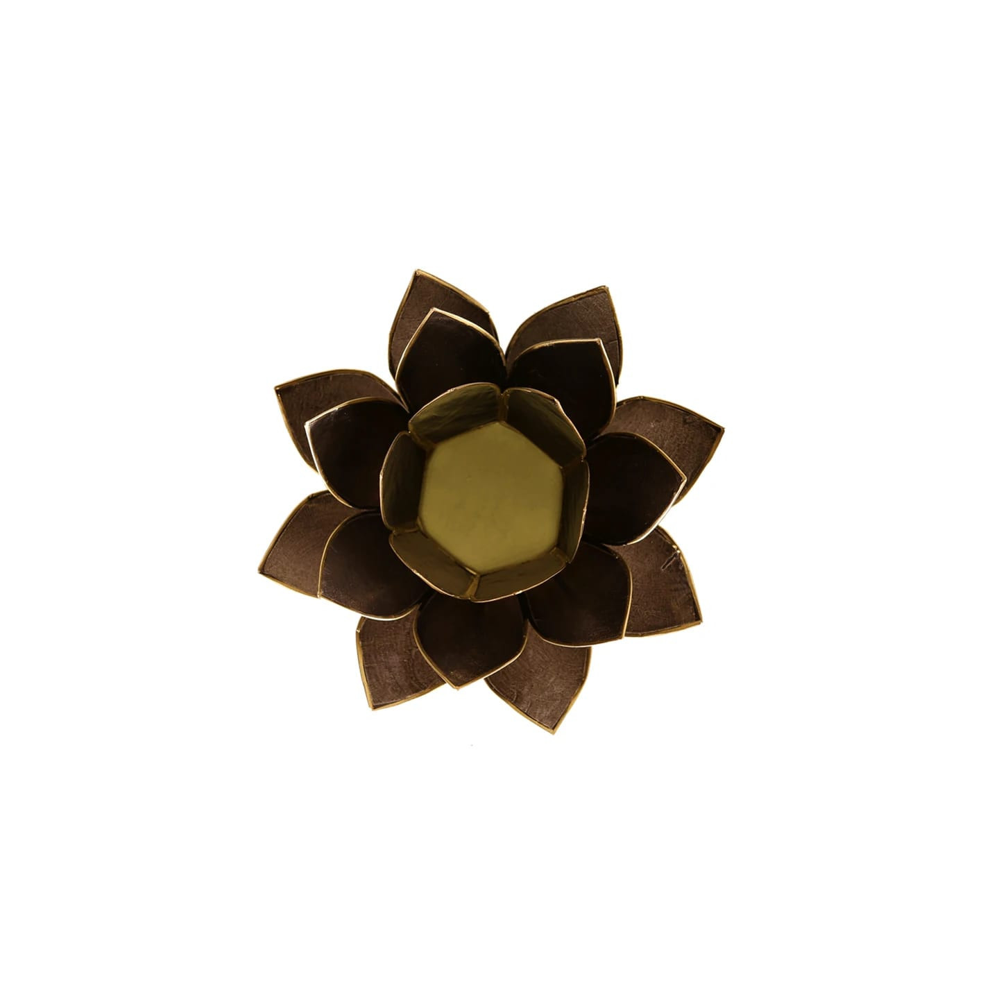 Eclairage Lotus noir foncé bord noir | Pieralune