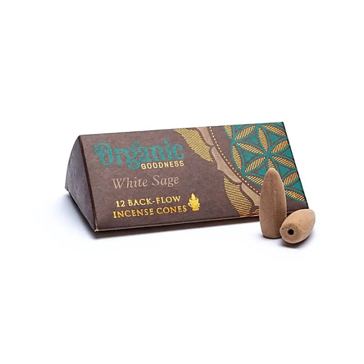 Sauge Blanche naturelle cônes d'Encens à refoulement | Pieralune