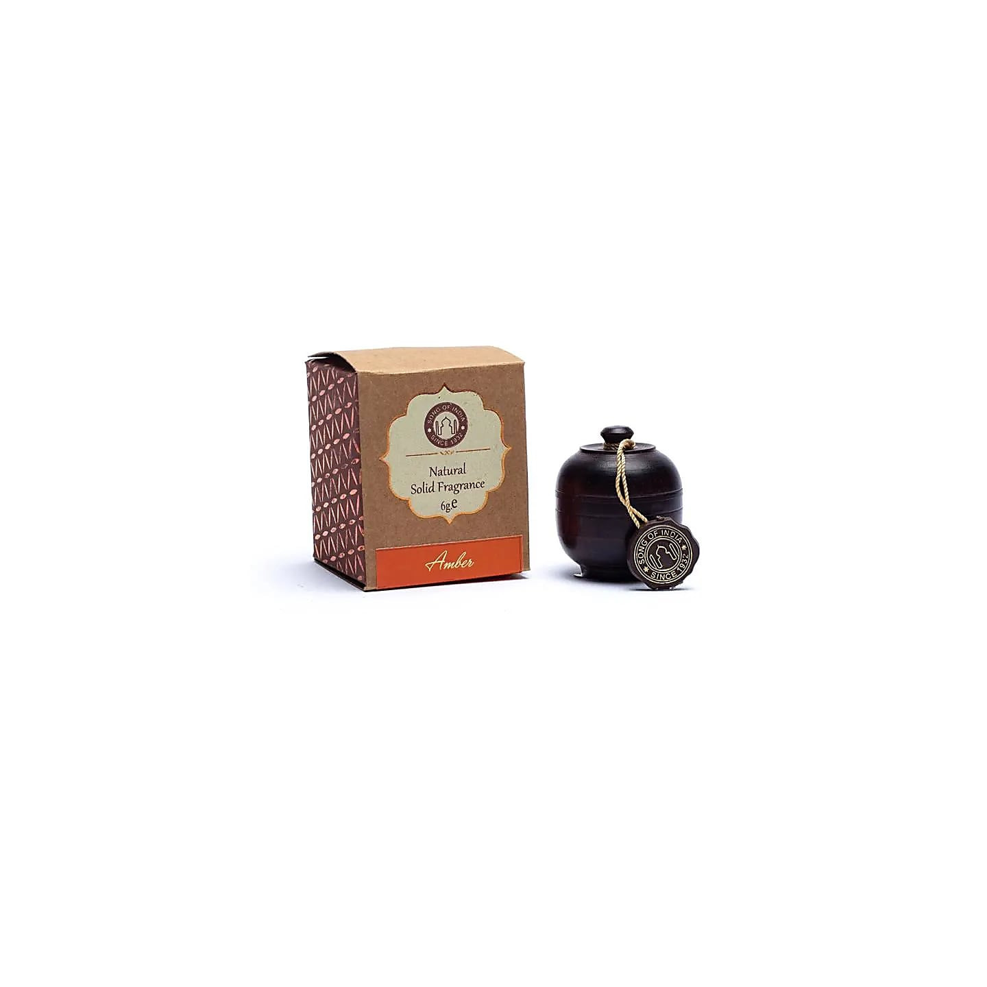 Crème parfumée Ambre dans une boite de palissandre | Pieralune