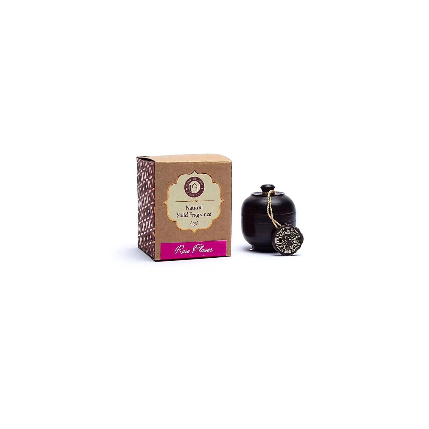 Crème parfumée Rose dans une boite de palissandre | Pieralune