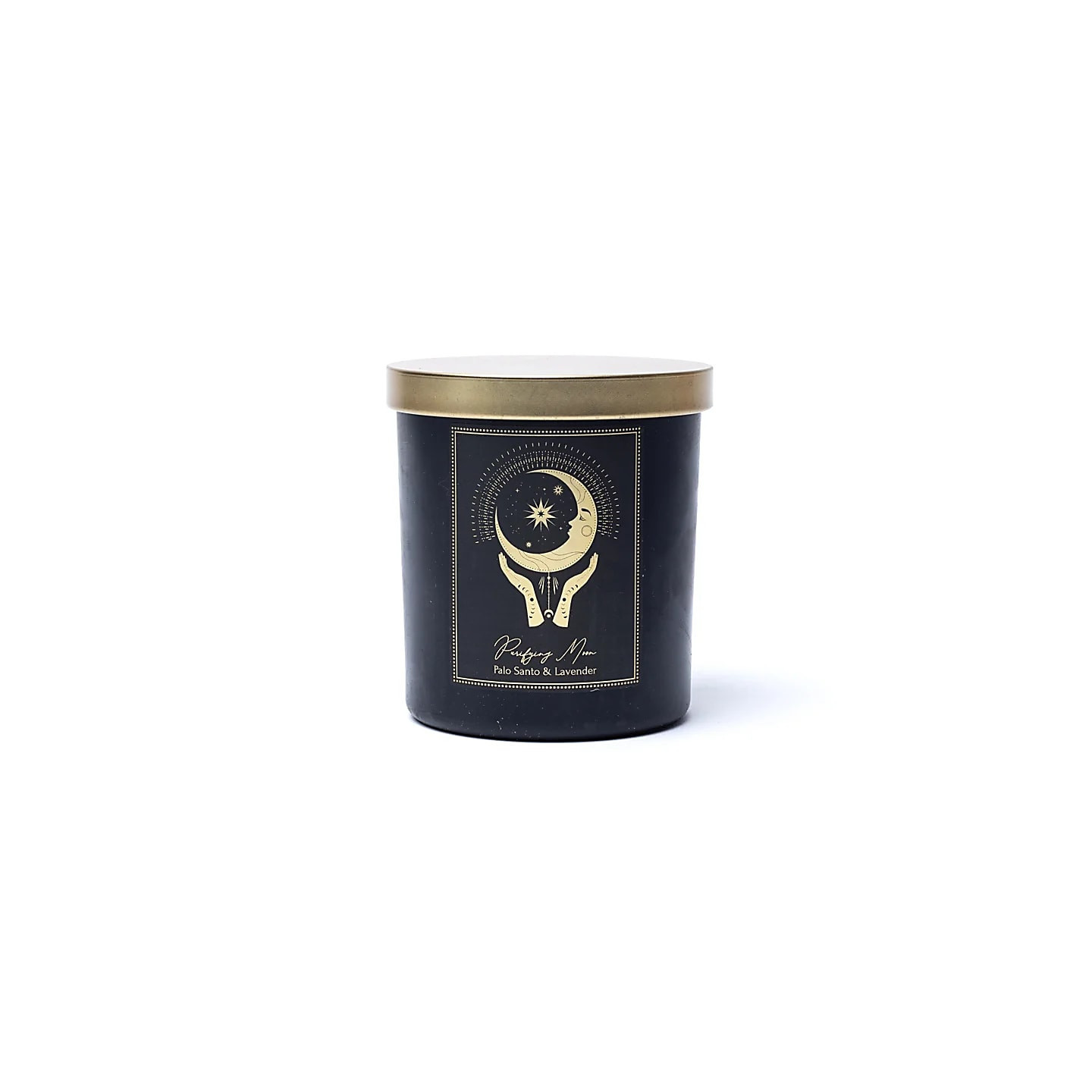 Bougie d'intention Purifying Moon en verre avec couvercle | Pieralune