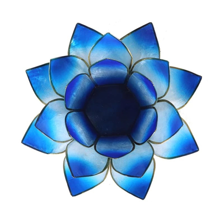 Bougeoir Lotus bleu | Pieralune