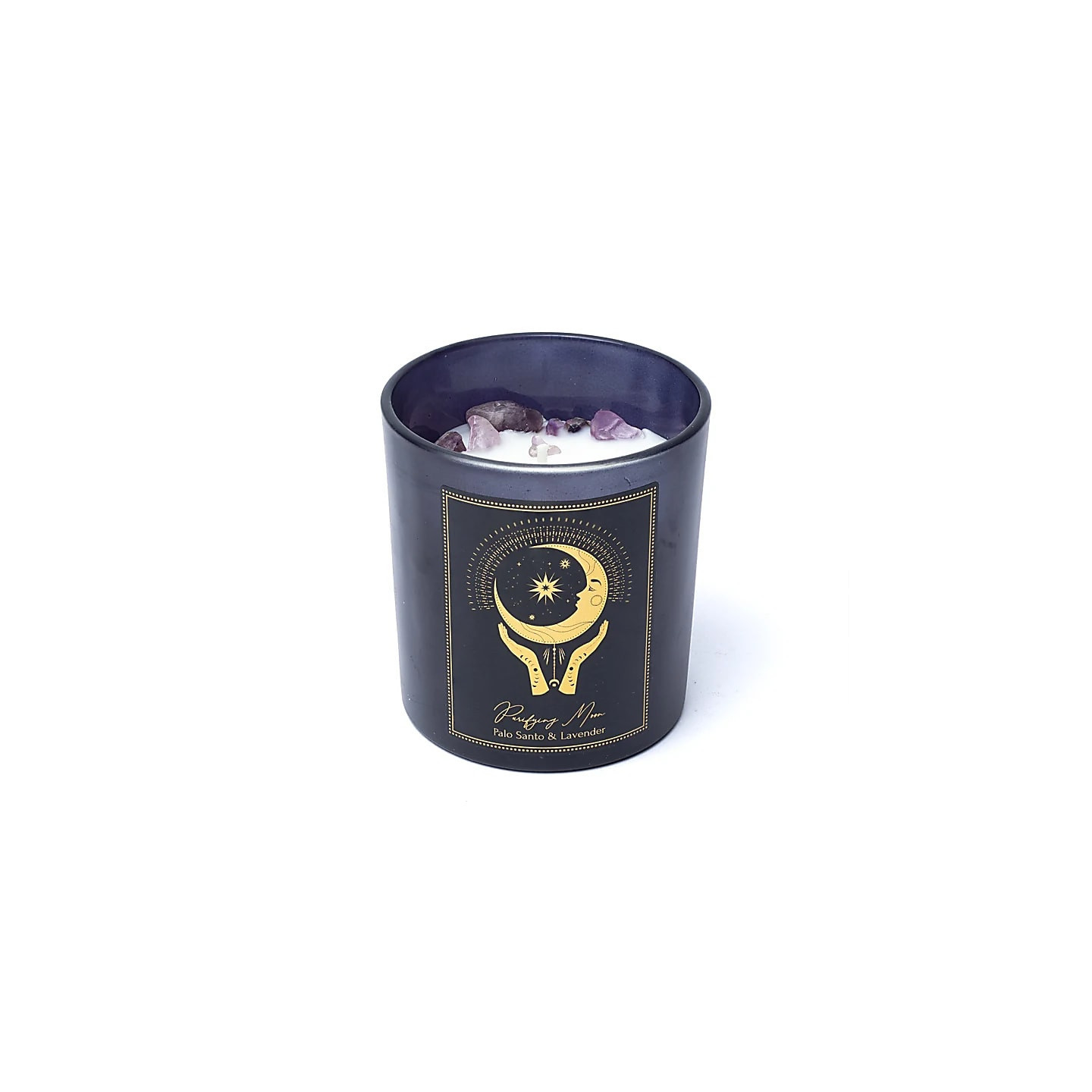 Bougie d'intention Puryfing Moon en verre | Pieralune