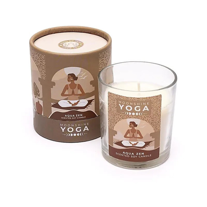 Bougie en cire de soja Moonshine Yoga Aqua Zen | Pieralune