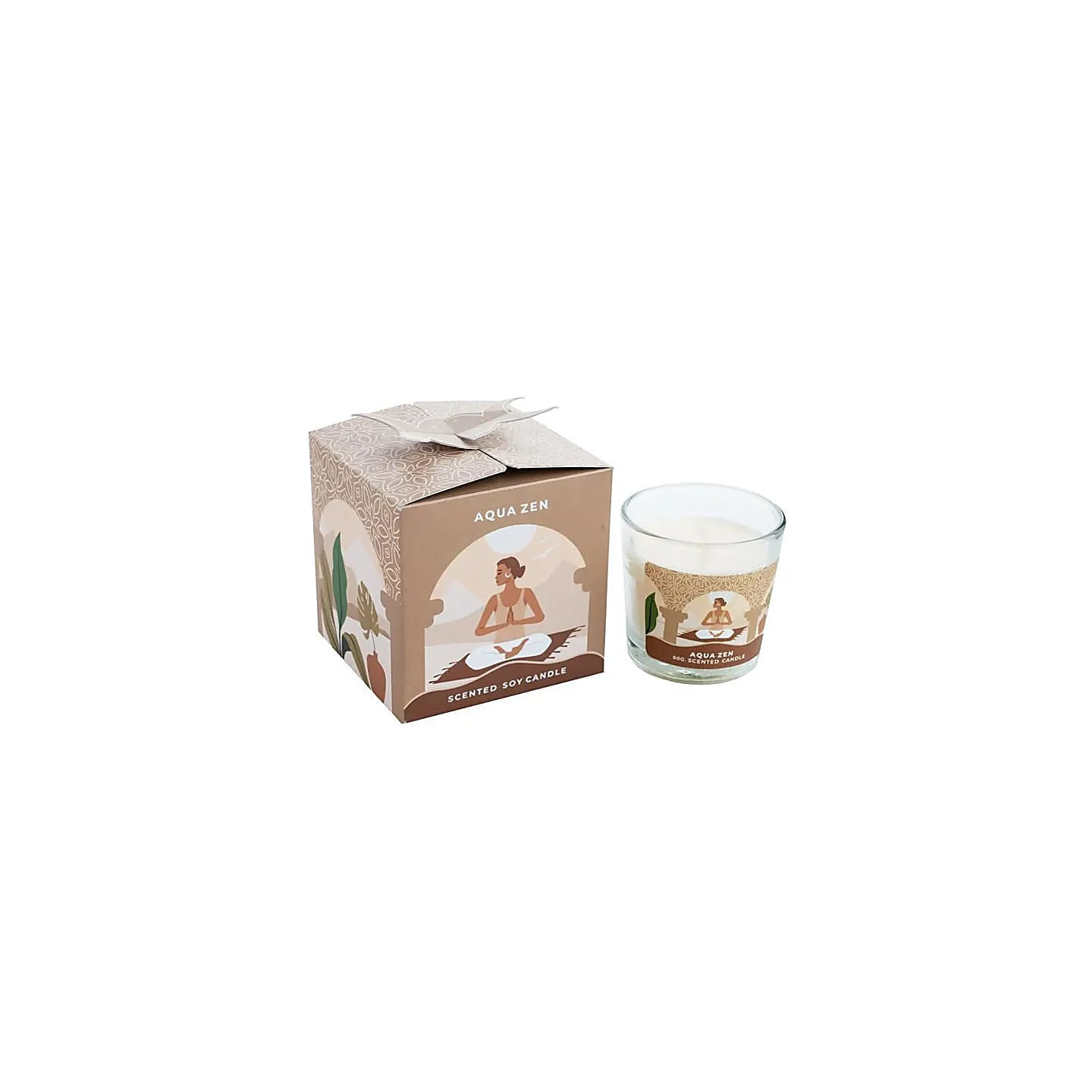 Bougie en cire de soja Moonshine Yoga Aqua Zen | Pieralune