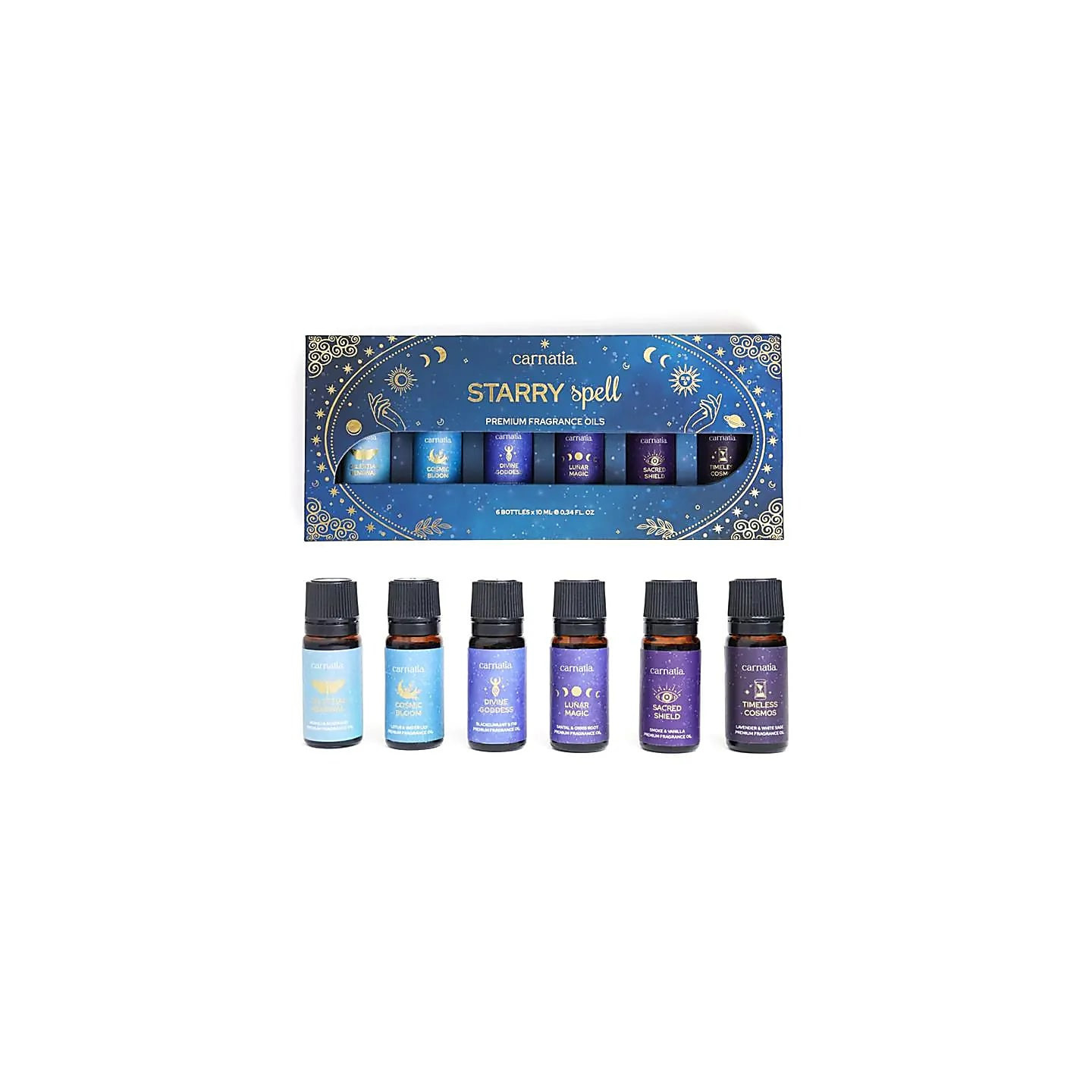 Coffret d’huiles parfumées premium Carnatia Starry Spell | Pieralune