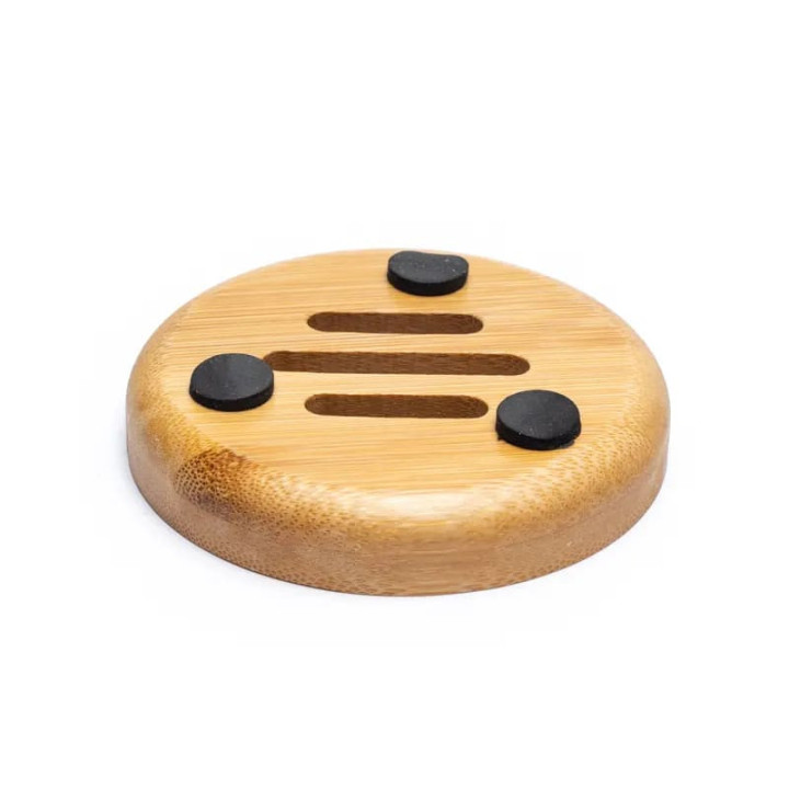 Porte-savon rond en bambou | Pieralune