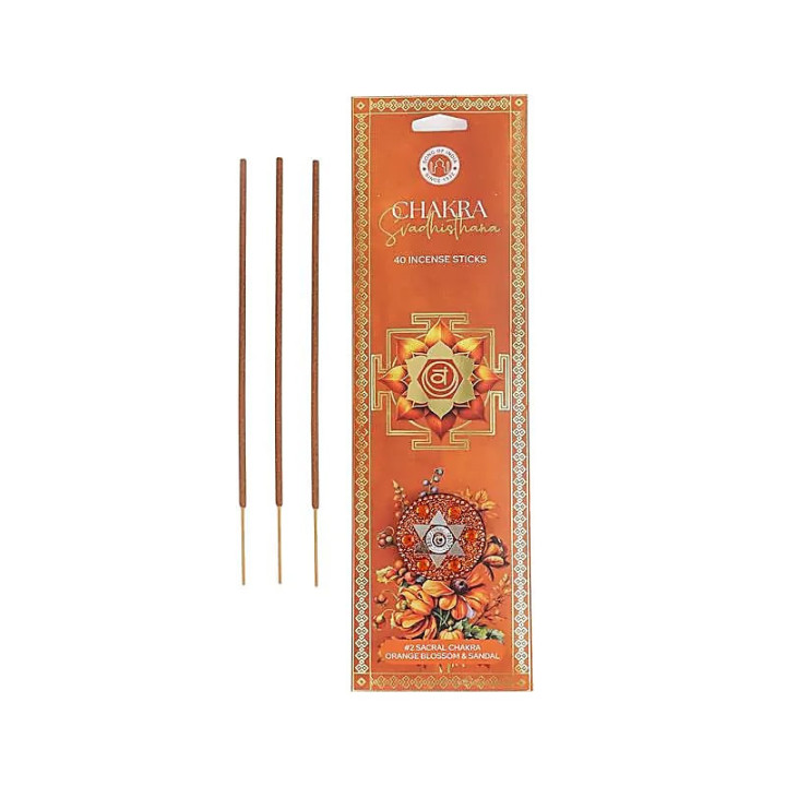 Encens chakra Svadhisthana fleur d’oranger & bois de sa... | Pieralune