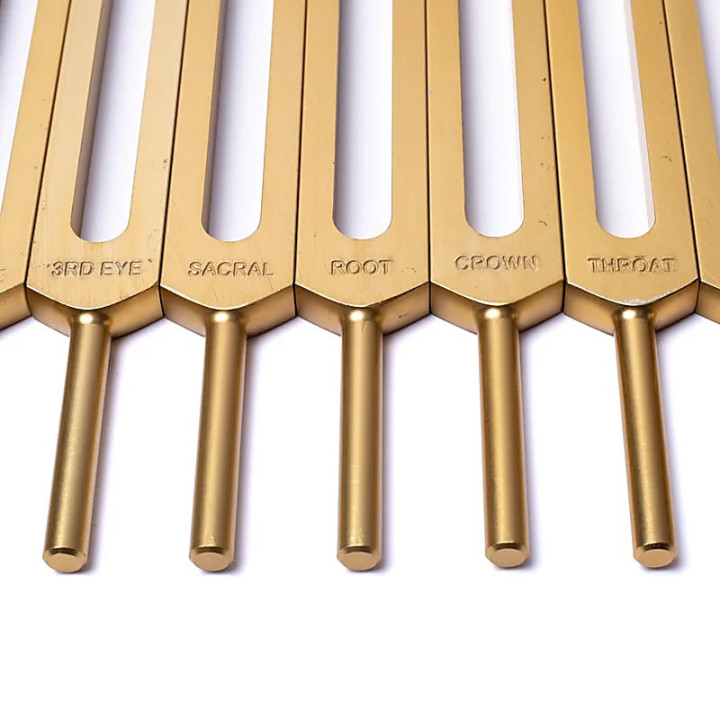 Diapasons Chakras dorés non pondérés | Pieralune