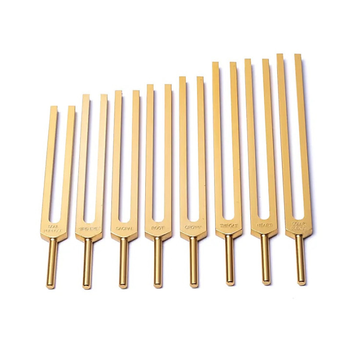 Diapasons Chakras dorés non pondérés | Pieralune