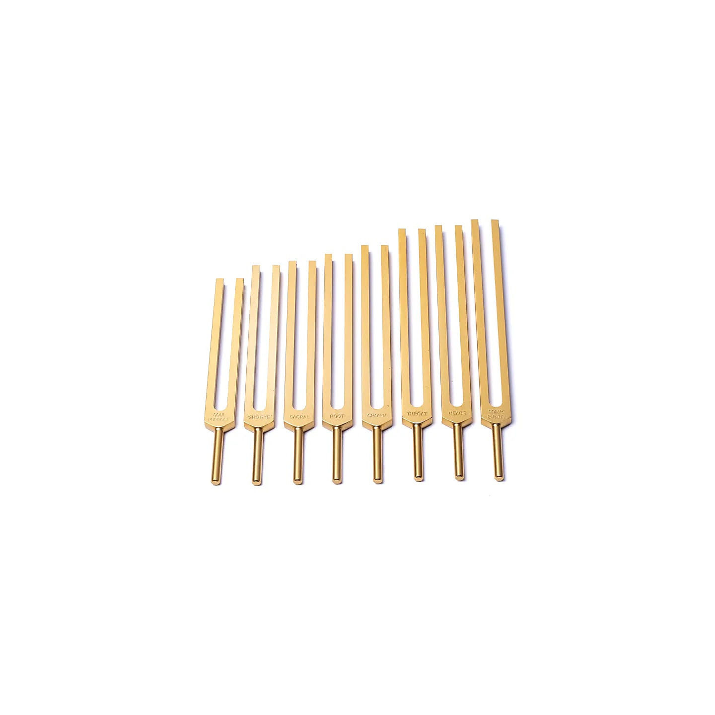 Diapasons Chakras dorés non pondérés | Pieralune