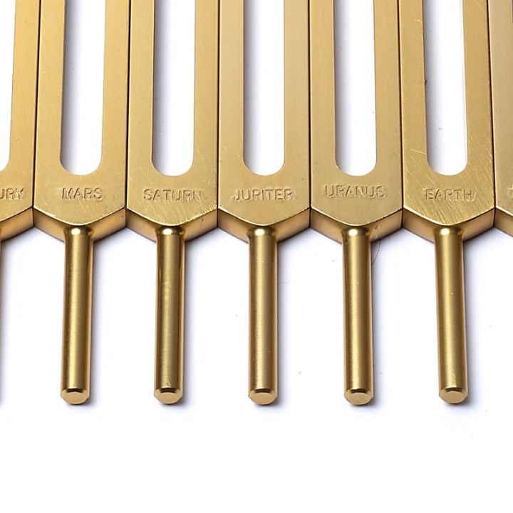 Set diapasons Cosmic Octave dorés non pondérés | Pieralune