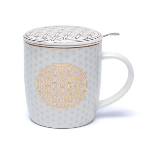 Tasse à thé infuseur Fleur de Vie | Pieralune