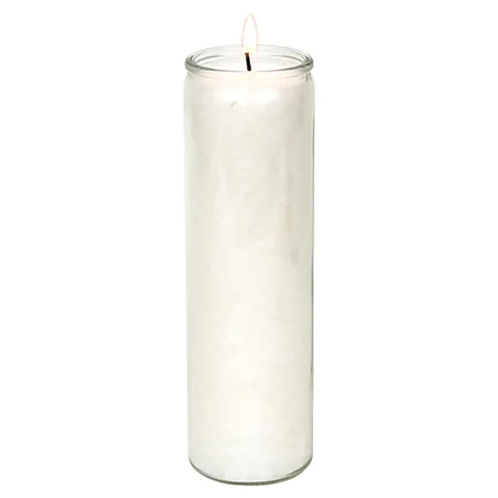 Bougie stéarine blanche non parfumée | Pieralune