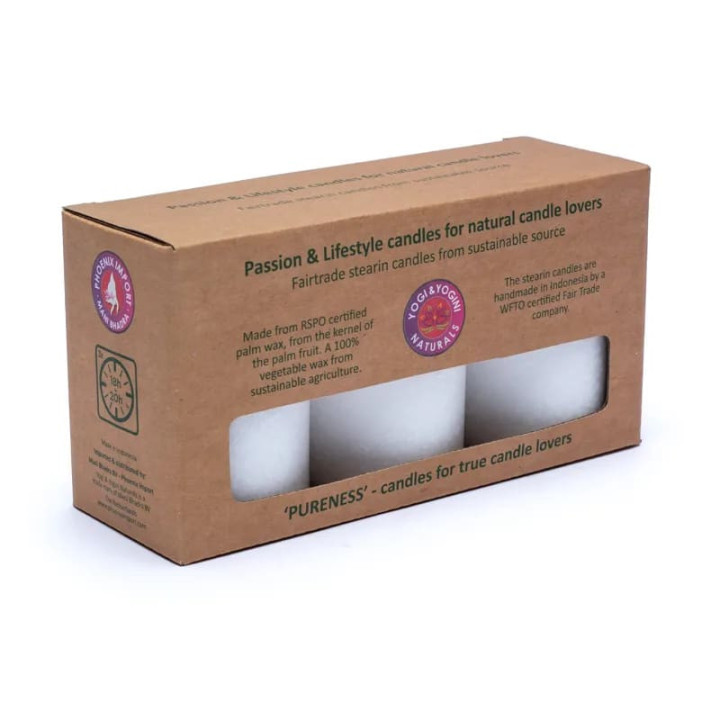 Bougies de stéarine 3 x PURENESS | Pieralune