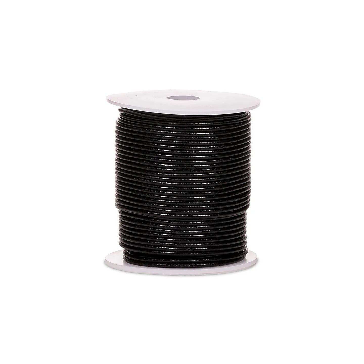 Cordon de cuir noir 50 mètres | Pieralune