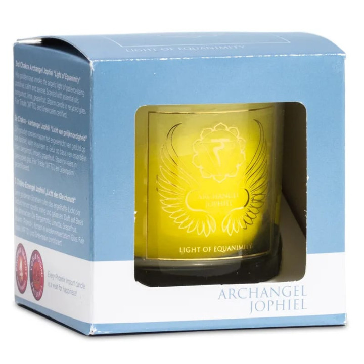 Bougie votive parfumée Archange Jophiel chakra 3 | Pieralune