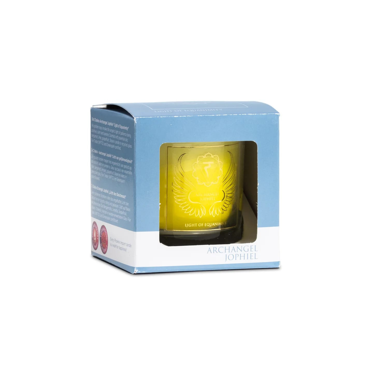 Bougie votive parfumée Archange Jophiel chakra 3 | Pieralune