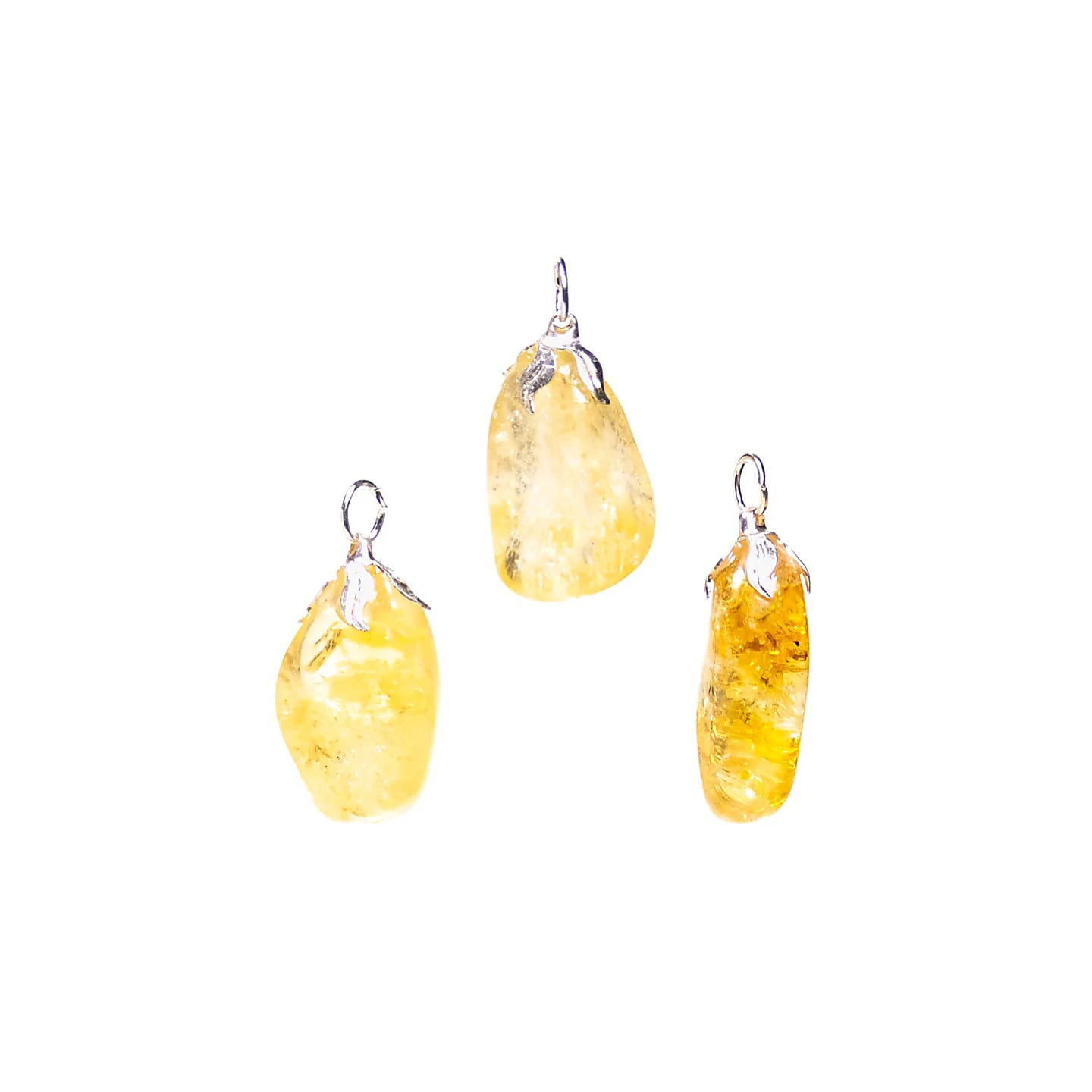 Pendentif pierre gemme Citrine (quartz fumé) | Pieralune