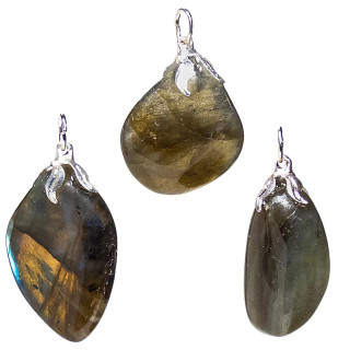 Pendentif pierre gemme Labradorite | Pieralune