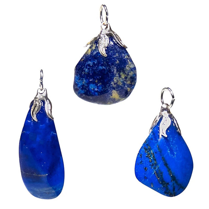 Pendentif pierre gemme Lapis Lazuli | Pieralune