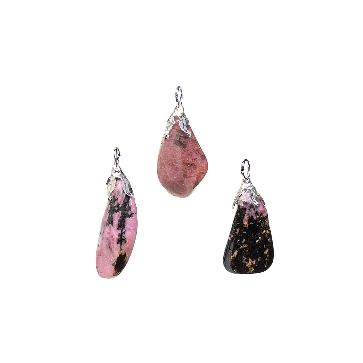 Pendentif pierre gemme Rhodonite | Pieralune