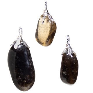 Pendentif pierre gemme Quartz fumé | Pieralune